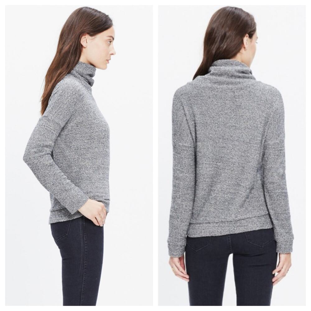 Madewell Turtleneck Long‎ Sleeve Silk Sweater